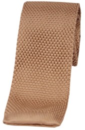 Soprano Camel Knitted Polyester Tie